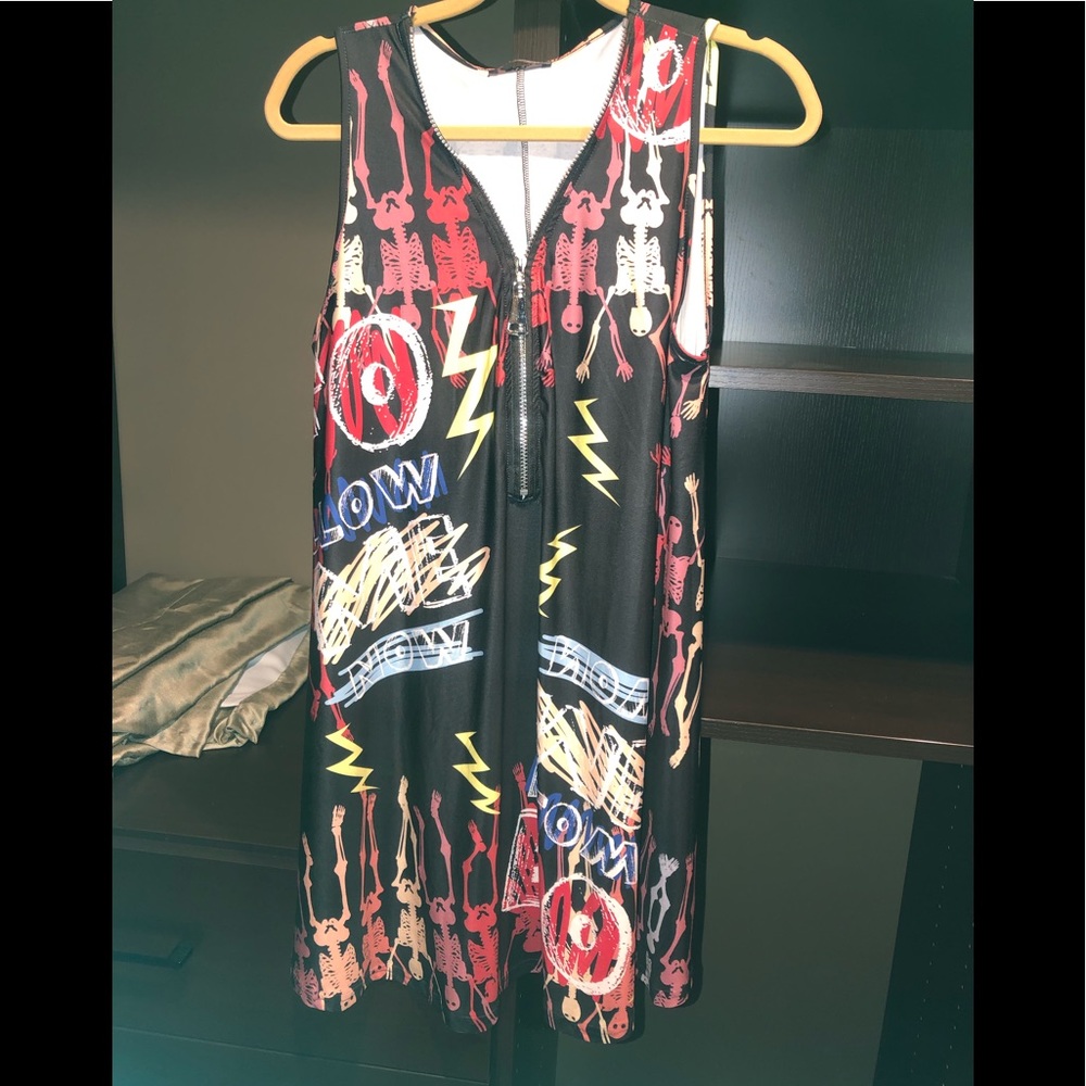Sleeveless swing dress sz OS